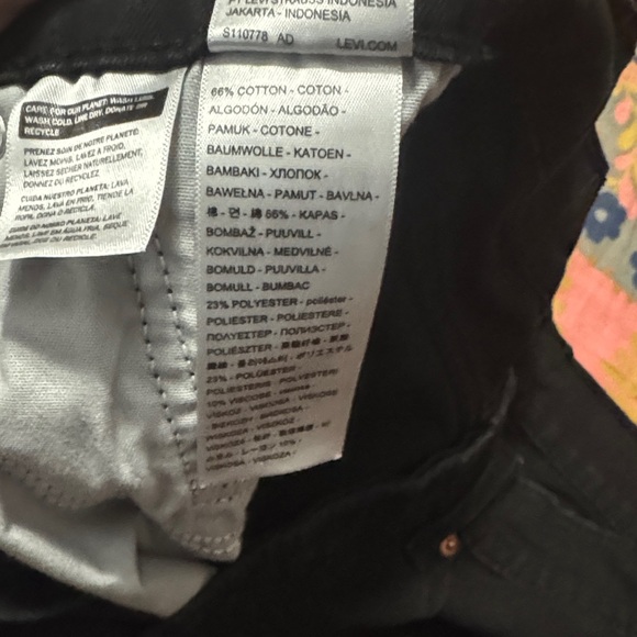 Levi's Black Ankle Jeans - Picture 4 of 4